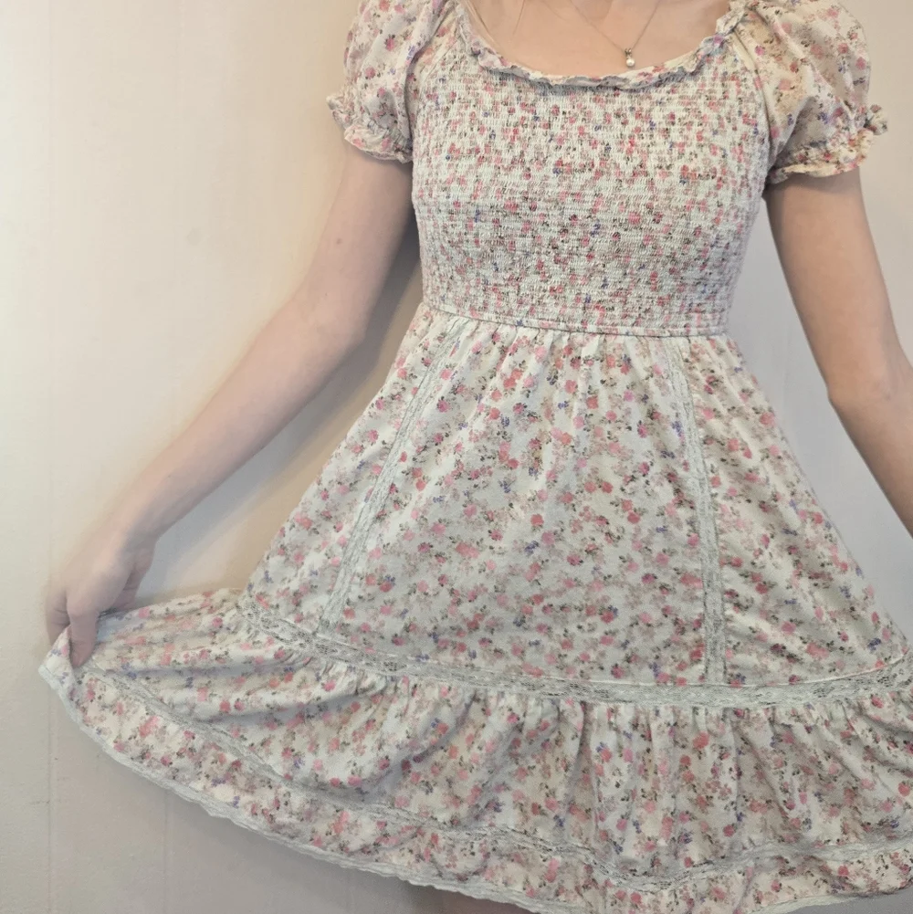 Romantic LoveShackFancy x Target floral mini dress 🌷 100% Cotton - Picture 3 of 16